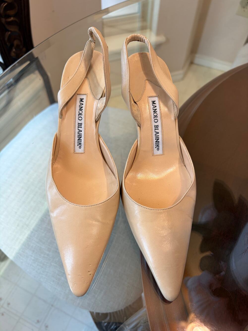 MANOLO BLAHNIK Carolyne Slingback Pump Size 5 Size 35EU